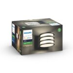 Aplica LED pentru exterior Philips Hue Lucca, 9.5W (60W), 806 lm ,luminacalda (2700K), IP44, 170x215x115mm, Antracit - Image 3