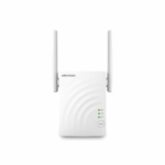 Wi-Fi Extender Hikvision DS-3WRE12C AC1200, 2 antene, dual- band, wireless standard: IEEE 802.11/a/n/ac wave 2 @5GHz, IEEE 802.11b/g/n @2.4GHz, interfata: 1*10/100Mbps RJ45, tensiune alimentare: 9VDC, 0.8A, dimensiuni: 80mm×58mm×48mm, greutate: 0.221kg.
