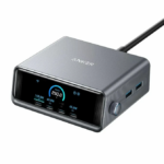 Incarcator si statie incarcare Anker Prime 250W, Ultra-Fast 6-Port, 2x USB-A, 4x USB-C, GaN, Ecran LCD, negru