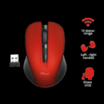 Mouse Wireless TRUST Mydo Silent Click, 1800 DPI, Multicolor - Image 2