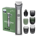 Aparat de tuns barba & parul de pe cap si corp 10in1 PHILIPS All-in-One MG5931/15, autonomie 120 min, 11 setari de lungime: 0,5-16 mm, 2 capate trimmer specializate (detalii, nas), piepteni pt fata, cap, corp, 100% rezistent la apa, husa