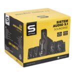 Boxe Serioux 5.1 SoundRise 51105W, putere totala 105W RMS, tip 5.1, sateliti 5 x 15W, subwoofer 30W, Conectivitate: Bluetooth, USB, AUX, SD, Radio FM, negre, SRXS-51105W - Image 3