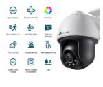 "TP-LINK VIGI 4MP Outdoor PAN/TILT Network Camera,VIGI C540(4mm), 1/3""Progressive Scan CMOS, obiectiv: 4mm, F1.6,  unghi vizualizare  Horizontal FOV: 79°, Vertical FOV: 43°, Diagonal FOV: 93°distanta IR: 30mm, interfata : 1 x RJ45 10/100M. " - Image 2