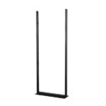 Suport podea double sided B-Tech compatibil cu seria OM55N-D Samsung (Signage Display), suporta pana la la 50kg, montare tip portret, desing subtire potrivit pentru instalarea in interior, cable management integrat, negru