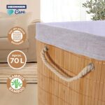 COS DE RUFE DREPTUNGHIULAR DIN BAMBUS,  40x30x60 CM, 70 L - Image 3