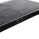 Stand Spacer notebook 17″ Gaming, sita metal, Airflow: 72CFM, 2xfan 12.5cm, 2xfan 7cm cu led albastru, ventilatoare 125 mm x 2 buc, 70 mm x 2 buc, viteza rotatie maxima 1500 +/-10% RPM - Image 3