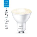 Bec LED inteligent WiZ Connected Dimmable, Wi-Fi, GU10, 4.9W (50W) ,345lm, lumina calda (2700K), dimabil, compatibil Google Assistant/Alexa/Siri - Image 4