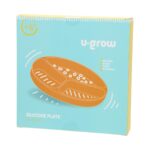 Farfurie compartimentata din silicon cu ventuza, orange, U-Grow - Image 5