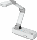 DOCUMENT CAMERA EPSON ELPDC-13, Senzor: cmos1/2.7", Rezolutie: 1920 x 1080 (HD 1080), 30fps, Digital zoom: 16x, raza scanare: 297 x 420 mm, Interfata: USB Type-B, VGA, SD max 32Gb, Format max: A3, Culoare: Alb, mod microscop.