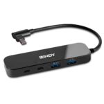 Hub Lindy 4 porturi, interfata USB 3.2 Gen2, latime de banda suportata 10 Gbps, power delivery 3.0 pana la 100W (20V 5A), chipset VL102+, GL3590, negru - Image 3
