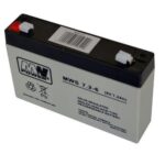 Acumulator AGM 7.2Ah 6V seria  MW Power, MWS7.2-6, terminal de conexiune F1, dimensiuni 151×35×94 mm, greutate 1,13 kg