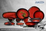SET 4X FARFURIE INTINSA CERAMICA 28 CM, VULCANO, ART OF DINING BY HEINNER - Image 4