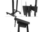 Stand mobil motorizat Neomounts by Newstar, 37"-100", 110 kg, VESA 800x600, negru - Image 3