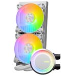 Cooler Procesor MSI MAG CORELIQUID E240 ALB, Lichid, 12 cm, 2 ventilatoare, aRGB - Image 2