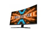 Monitor Gaming Gigabyte M32QC 31.5", VA, 2560 x 1440 (QHD), Non-glare, Brightness, 350 cd/m2 (TYP), Contrast Ratio:3000:1, Viewing Angle: 178° (H)/178°(V), Display Colors: 8 bits, Response Time: 1ms (MPRT), Refresh Rate: 165Hz/OC 170Hz, Flicker-free.