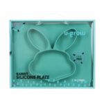 Farfurie din silicon, forma iepuras, U-Grow - Image 3