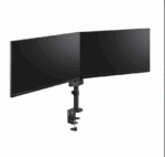 Brat dublu monitor Neomounts DS60-425BL2; pentru display-uri cu diagonale 17"-27", sistem de prindere VESA 75x75~100x100, greutate maxima suportata 8 - per ecrankg, tilt +90°, -30°, swivel +90°, -90°, rotate +360°, distanta fata de perete 128-460mm; inaltime reglabila manual 295-607mm; culoare - Image 3