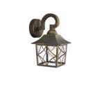 Aplica tip felinar pentru exterior Philips Cambridge, 1xE27, max 60W ,IP44, 204x170x286mm, Bronz