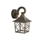 Aplica tip felinar pentru exterior Philips Cambridge, 1xE27, max 60W ,IP44, 204x170x286mm, Bronz