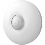 Detector PIR wireless de tavan Hikvision DS-PDCL12-EG2-WE, seria AXPRO, frecventa 868MHz,   raza de detectie 12m / 360°, SEC (Smart Environmental Control) - Advanced digital signal processing and 3D optics, criptare AES-128, distanta de transmisie 1.6Km in camp deschis,viteza detectie 0.3 to 2m/s