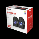 Boxe Stereo Trust Gemi RGB 2.0 Speaker, 6W, negru - Image 4