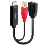Adaptor Lindy HDMI 18G to DisplayPort, negru - Image 2