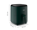 Friteuza cu aer cald Tefal Easy Fry Max EY245310, capacitate 5L, 1500 W, 10 programe automate, ecran tactil, vas detasabil antiaderent, oprire automata, carte de retete inclusa, verde - Image 2