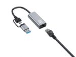LevelOne USB-0423  2.5 Gigabit Ethernet 2-in-1 USB-C/A Network Adapter, - Image 4