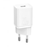 Incarcator retea Baseus Speed Mini, Quick Charge 20W, 1 x USB Type-C 5V/3.0A, alb - Image 2
