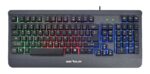 Kit Gaming Serioux Kayel 4 in 1, Tastatura de gaming, 104 taste, 19 taste Anti-ghosting , design slim, iluminare rainbow, structura metalica gri, taste negre + design cu palm rest, cablu USB 1.5M PVC, plug and play; Mouse gaming, senzor Sunplus 199, 800-6400 DPI, switch HUANO, pana la 20 milioane - Image 3