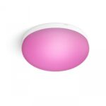 Plafoniera LED RGB Philips Hue Flourish, Bluetooth, 32.5W (175W),2250lm, lumina alba si color (2000-6500K), IP20, 35.9cm, Alb