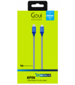 Cablu Date si Incarcare USB Type-C la Lightning Metallic, 1 m, G-METALLICC94B, Alb - Image 2