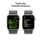 Apple Watch SE GPS + Cellular 44mm Starlight Aluminium Case with Lake Green Sport Loop - Image 4
