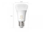 Pachet 3 Becuri LED inteligente Philips Hue A60, Bluetooth, E27,8W(75W), 1100 lm, lumina alba (2200-6500K) + Consola Hue Bridge +Intrerupator cu variator - Image 3