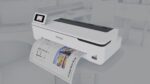 Plotter Epson Surecolor T5100N 36", format A0, 4 culori, rezolutie max 2400 x 1200  DPI, memorie 1GB RAM, limbaje de printare: ESC/P-R, HP-GL2, RTL, Auto cutter, ecran tactil 10.9cm,  interfata: USB2.0, Retea, WI-FI, consumabile: C13T40C140, C13T40D140, C13T40C240, C13T40D240, C13T40C340 - Image 3
