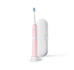Periuta de dinti sonica electrica Philips Sonicare ProtectiveClean HX6806/03, 62000 miscari/minut, 1 mod de curatare, 2 intensitati, senzor presiune, functie BrushSync, 1 cap de periere, toc de transport, Roz pastel