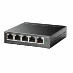 "5-Port Gigabit Easy Smart Switch with 4-Port PoE+ PORT: 4× Gigabit PoE+ Ports, 1× Gigabit Non-PoE Ports SPEC: 802.3af/at, 120 W PoE Power, Desktop Steel Case FEATURE: PoE Auto Recovery, MTU/Port/Tag-based VLAN, QoS, IGMP Snooping, Web/Utility Management, Plug and Play"