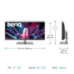 Monitor Consumer BenQ PD3420Q, 34", 3440 x 1440 pixeli, Grey, 3 ani Garantie - Image 2