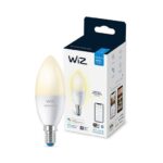 Bec LED inteligent WiZ Connected Dimmable C37, Wi-Fi, E14, 4.9W (40W) ,470 lm, lumina calda (2700K), dimabil, compatibil Google Assistant/Alexa/Siri - Image 3