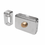 Yala electromagnetica SX-90 aplicabila fail-secure,aplicata, cu montare universala. La primirea unui impuls electric incuietoarea se deblocheaza. Incuietoarea poate fi montata pe porti sau usi de exterior. Montare universala: stanga sau dreapta. Deschidere: butuc cu 5 chei. Carcasa si opritor din
