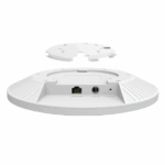 "AX5400 Ceiling Mount Dual-Band Wi-Fi 6 Access Point PORT: 1×2.5 Gigabit RJ45 Port SPEED:574Mbps at  2.4 GHz + 4804 Mbps at 5 GHz FEATURE: 802.3at POE and 12V DC (Power Adapter is not included), 6×Internal Antennas, MU-MIMO, 160MHz Supported, Seamless Roaming, Band Steering, Beamforming, Load - Image 3