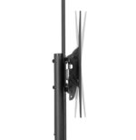 Stand podea mobil/fix Neomounts FL50-550BL1; pentru display-uri cu diagonale 37"-70", sistem de prindere VESA 100x100~600x400, greutate maxima suportata 50kg, tilt +5°/-12°, inaltime reglabila manual 1285-1450mm; management cabluri, 2 stalpi; dimensiuni 871x678x1966; culoare negru. Garantie 5 ani - Image 5