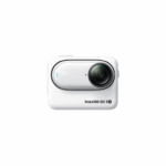 Camera video sport Insta360 GO 3S Arctic, diafragma f/2.8, focusare automata, sensibilitate ISO 1000-3200, rezolutie senzor  8.3 Mpx, rezolutie imagine 2880 x 2880, 4000 x 3000, rezolutie video 4k, rezistenta la apa 10 ATM, capacitate acumulator 310 mAh, functii rezistent la praf, rezistent la