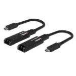 Lindy 100m Fibre Optic USB 3.2 Type C Extender  Technical details  Specifications  USB Standard: USB 3.2 / 3.1 Gen 2 Supported Bandwidth: 10Gbps Maximum Distance: 100m (328.08ft) Transmission Medium: Multimode 50µm/125µm OM3 Chipset: Silicon Line SL86050 Special Features: -   Connectors  Transmitter - Image 2