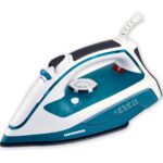 Fier de calcat Soft Turquoise Heinner HSI-2400TQ, talpa din ceramica, calcare uscata/cu abur/cu jet de abur/spray, auto-curatare, anti- picurare, anit-calcar, rezervor apa: 300ml, debit de abur: 16+-4g/min, jet de abur: 108g/min, putere: 2400W