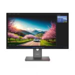 Monitor  LenovoThinkVision P32UD-40 Monitor; 31.5"IPS, UHD (3840x2160), 16:9, Brightness: 350 cd/m², Contrast ratio: 1500:1, Response time: 4ms GtG (Extreme mode) / 6ms GtG (Typical mode), Dot / Pixel Per Inch: 140 dpi, Color Gamut: 98% DCI-P3, 99% sRGB, 99% BT.709, View angle: 178° / 178°, Stand - Image 3