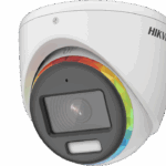 Camera de supraveghere Hikvision Turbo HD turret DS-2CE70DF8T-MFSLN (3.6mm); 2MP, Color Vu - imagini color pe timp de noapte, mirofon audio incorporat, Aperture F1.0, senzor: 2 MP CMOS, rezolutie: 1920 (H) × 1080 (V)@25fps, iluminare: 0.0003 Lux @ (F1.0, AGC ON), 0 Lux with white light, lentila
