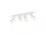 Spot LED RGB Cvadruplu Philips Hue Fugato, Bluetooth, 4xGU10, 4x5.7W ,1400 lm, lumina alba si color (2000-6500K), IP20, Metal, Alb - Image 2