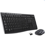 Kit Logitech Wireless Mk270, Usb, Black, 920-004508