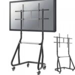 Stand podea mobil/fix Neomounts NS-M3800BLACK; pentru display-uri cu diagonale 60"-100", sistem de prindere VESA 200x200~1000x600, greutate maxima suportata 100kg, fix, inaltime reglabila manual 1350-1530mm; polita AV; dimensiuni 873x683x1610; culoare negru. Garantie 5 ani